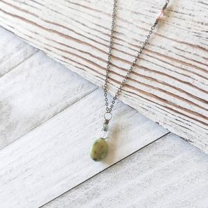 Artisan Jewelry Collection - Wire Wrapped Beaded Pendant Necklace